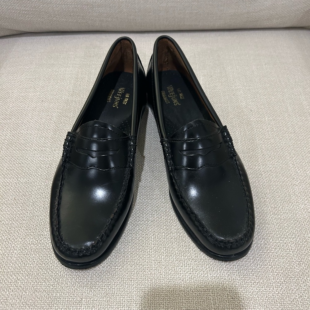 GH Bass Black Whitney Weejuns Loafers